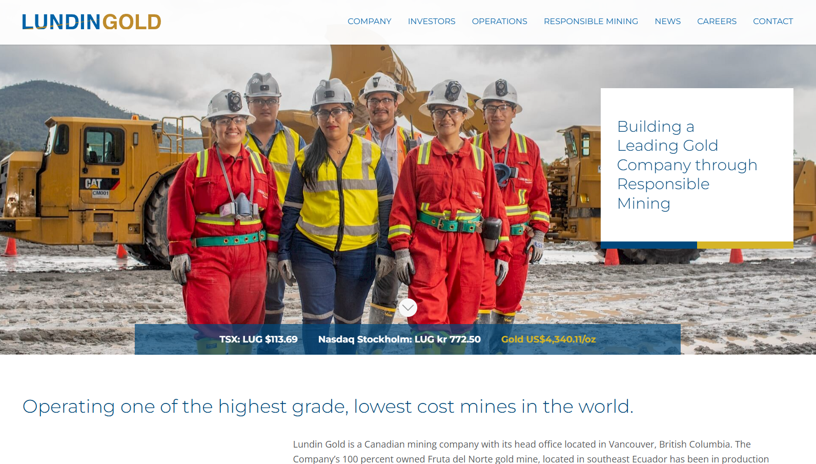 Proyecto Lundin Gold